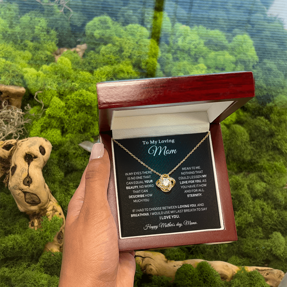 To My Loving Mom - Happy Mother's day, Mama - Love Knot Necklace