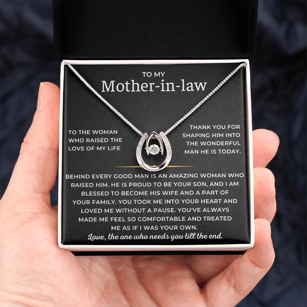 To My Mother-in-law - Love, The One Who Needs You Till The End - Lucky In Love Necklace
