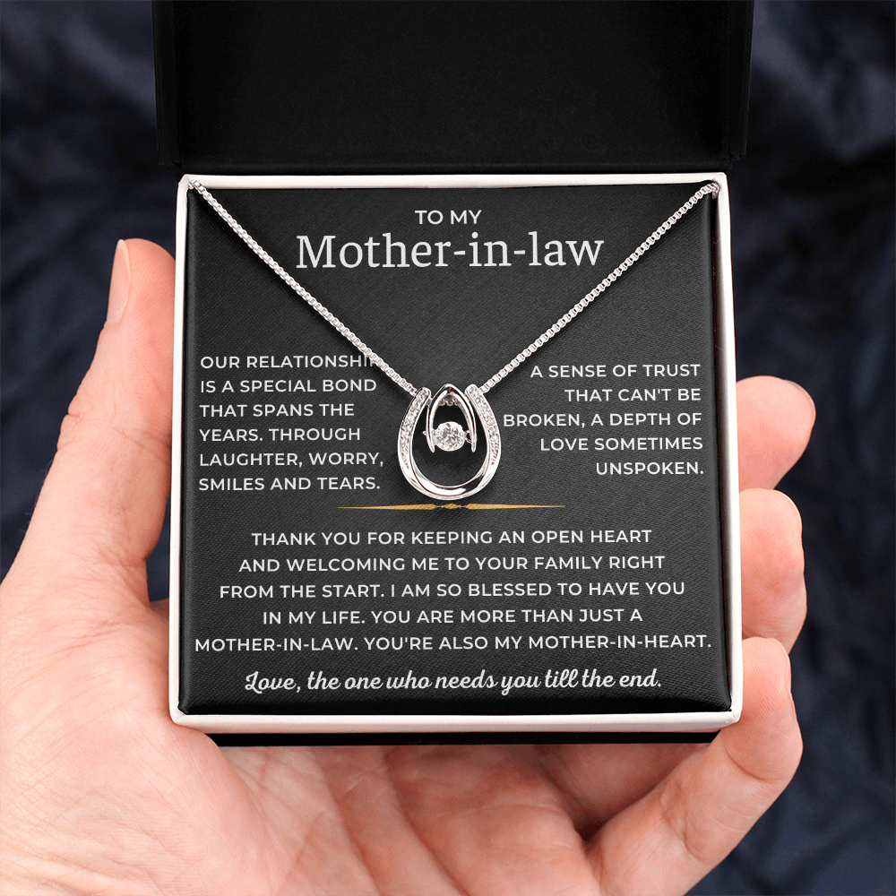 To My Mother-in-law - You're Also My Mother-in-heart - Lucky In Love Necklace
