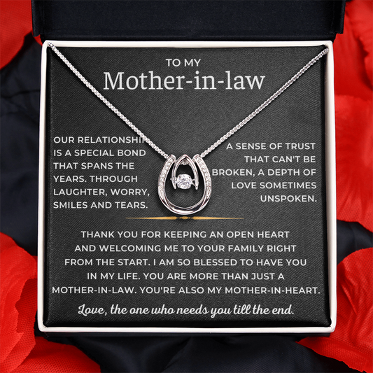 To My Mother-in-law - You're Also My Mother-in-heart - Lucky In Love Necklace