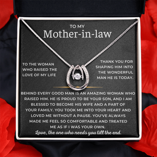 To My Mother-in-law - Love, The One Who Needs You Till The End - Lucky In Love Necklace