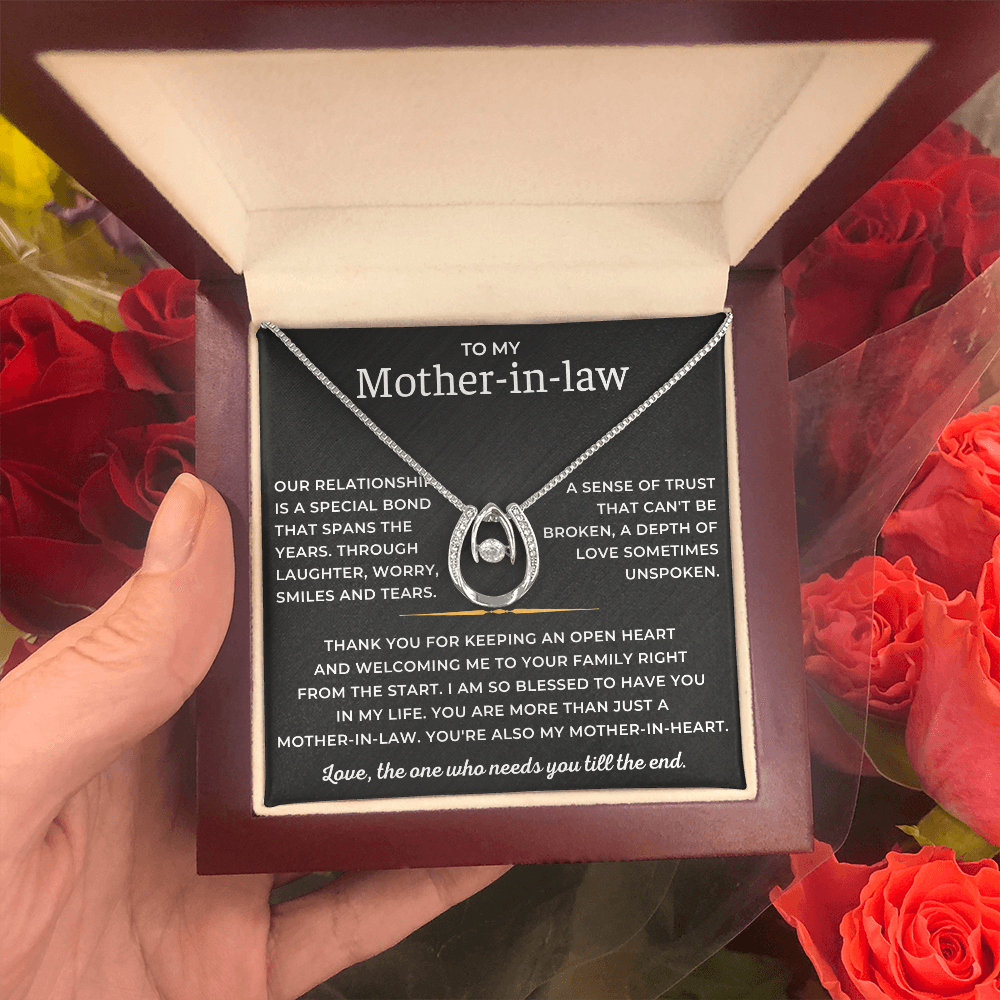 To My Mother-in-law - You're Also My Mother-in-heart - Lucky In Love Necklace