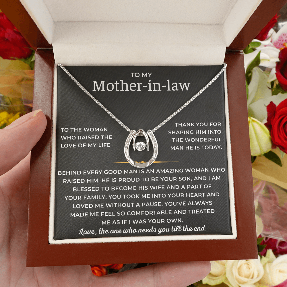 To My Mother-in-law - Love, The One Who Needs You Till The End - Lucky In Love Necklace