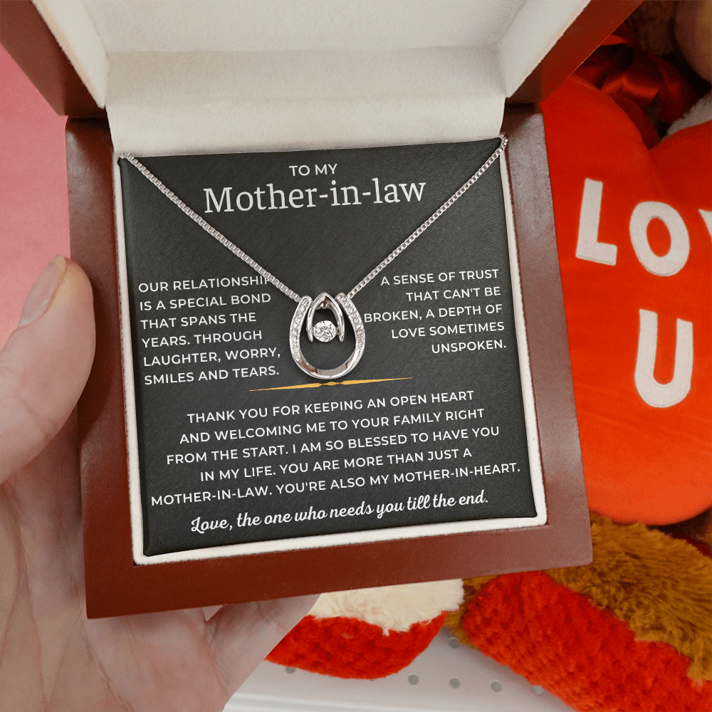 To My Mother-in-law - You're Also My Mother-in-heart - Lucky In Love Necklace