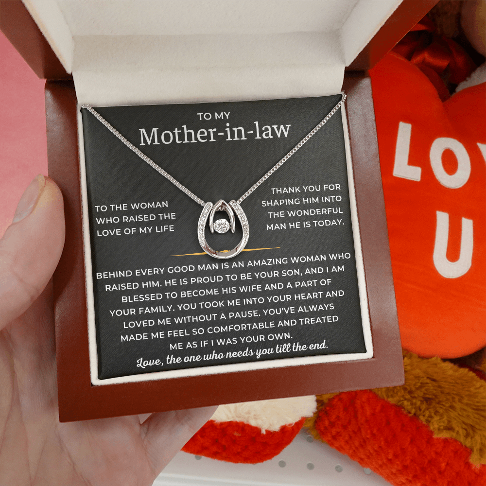 To My Mother-in-law - Love, The One Who Needs You Till The End - Lucky In Love Necklace