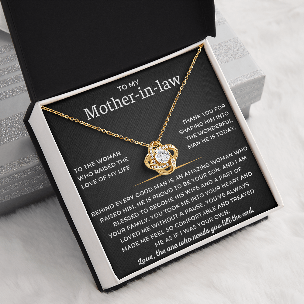 To My Mother-in-law - Love, The One Who Needs Till The End - Love Knot Necklace