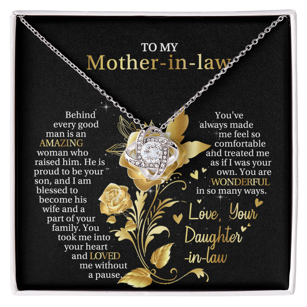 To My Mother-in-law - Love, The One Who Needs Till The End - Love Knot Necklace