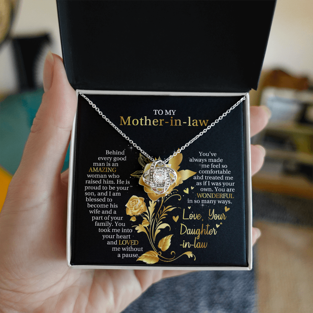 To My Mother-in-law - Love, The One Who Needs Till The End - Love Knot Necklace