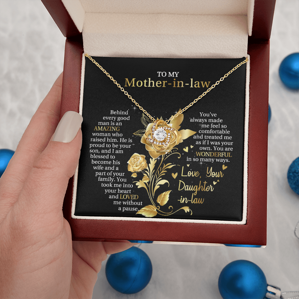 To My Mother-in-law - Love, The One Who Needs Till The End - Love Knot Necklace