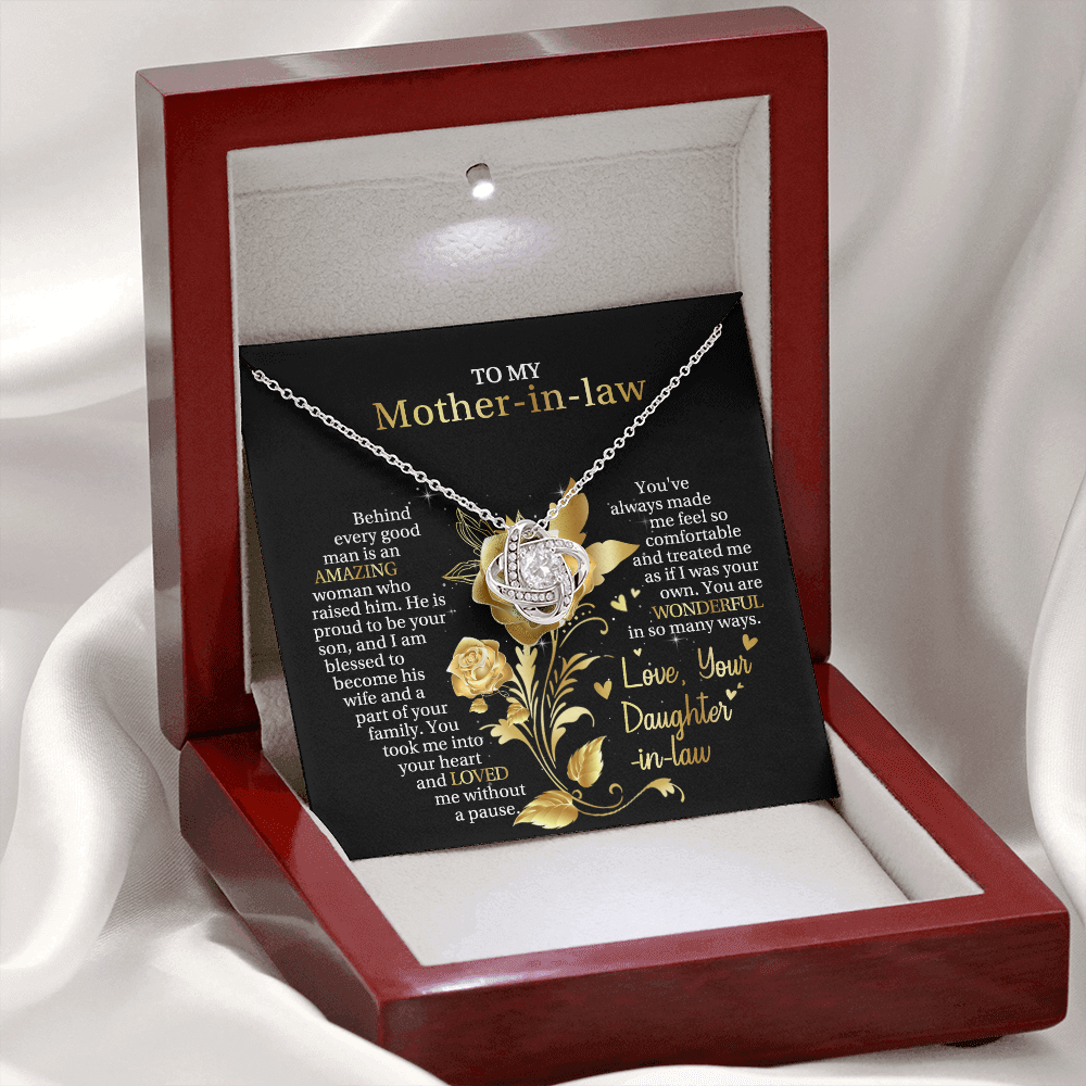 To My Mother-in-law - Love, The One Who Needs Till The End - Love Knot Necklace