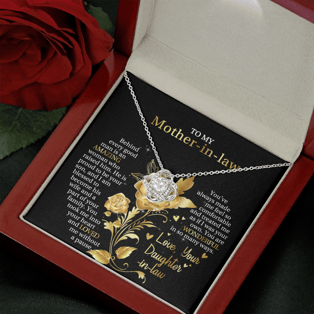 To My Mother-in-law - Love, The One Who Needs Till The End - Love Knot Necklace