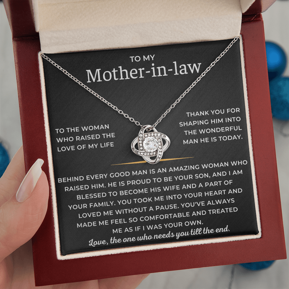 To My Mother-in-law - Love, The One Who Needs Till The End - Love Knot Necklace