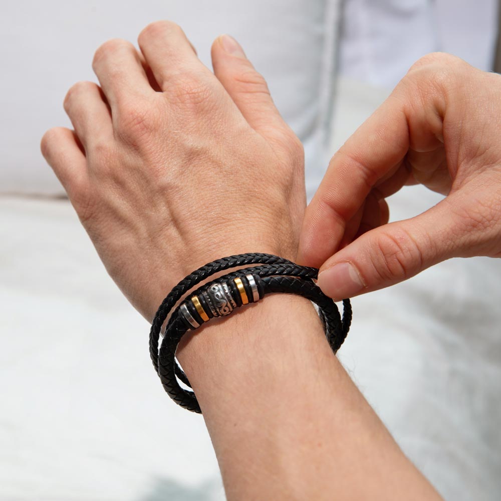 To My Man - Love, The One Who Needs You Till The End - Love You Forever Bracelet